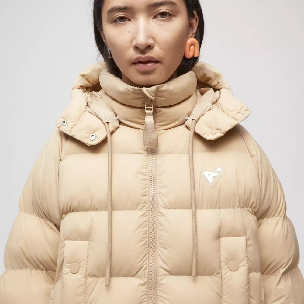 The Arrivals beige puffer